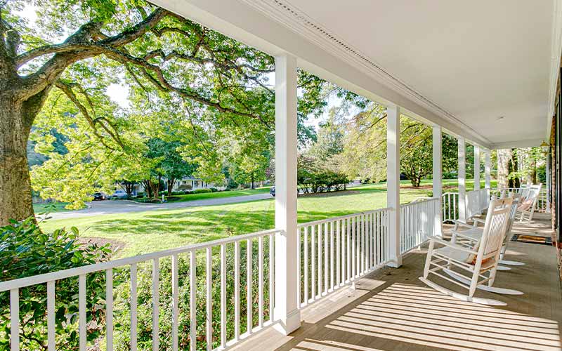 front porch of a home